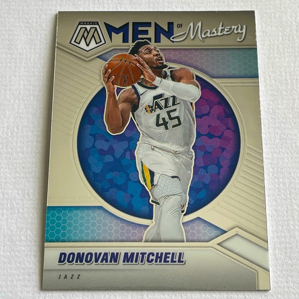 2020-21 DONOVAN MITCHELL Men Of Mastery Mosaic Prizm Basketball Card #8